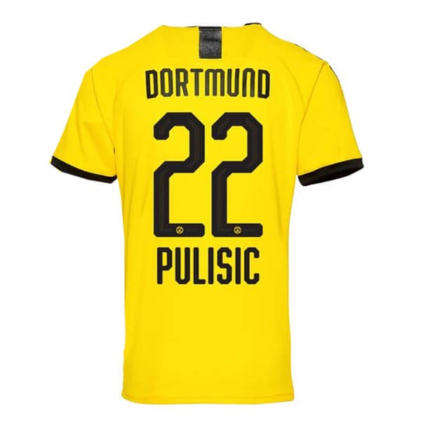 Thailand Trikot Borussia Dortmund NO.22 Pulisic Heim 2019-20 Gelb Fussballtrikots Günstig